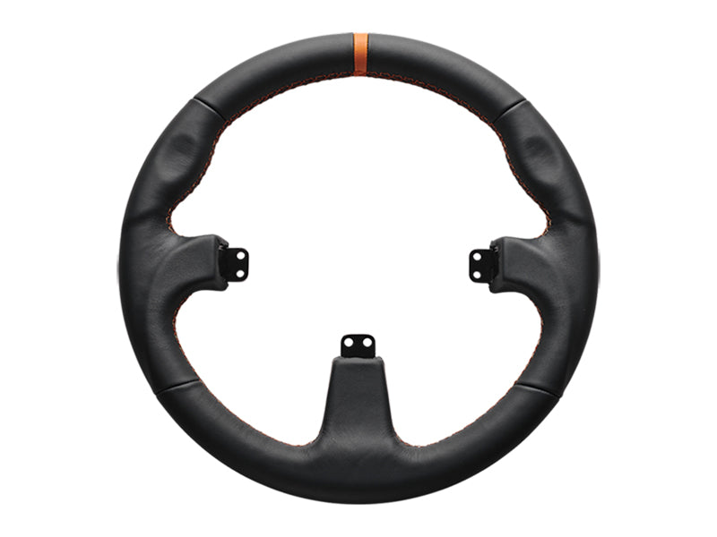 Asetek SimSports Round Black Leather Rim