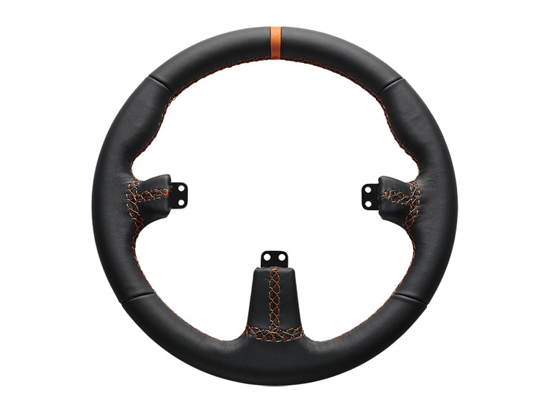 Asetek SimSports Round Black Leather Rim